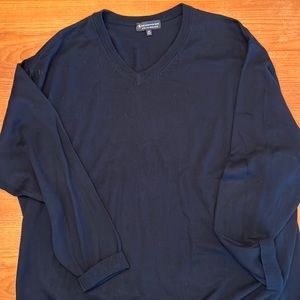 Hart Schaffer and Marx blue Merino sweater